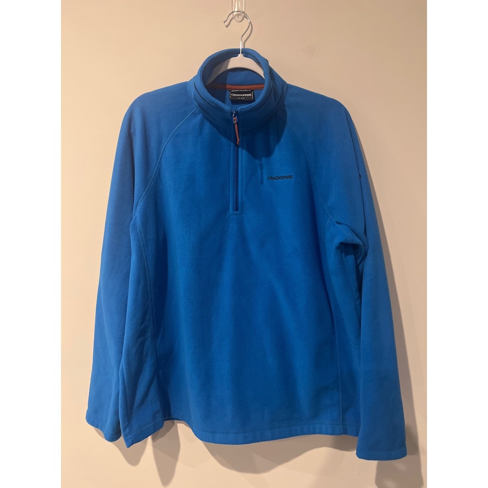 Craghoppers Men's Blue Fleece 1/4 Zip Pullover XL EU 56 Outdoor Gorpcore Preppy